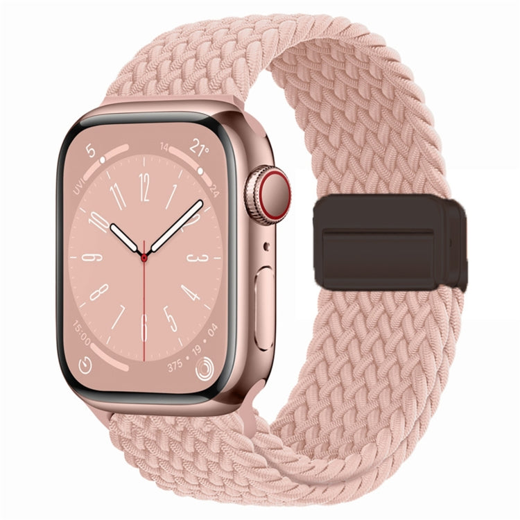 For Apple Watch Series 9 41mm Nylon Woven Magnetic Fold Buckle Watch