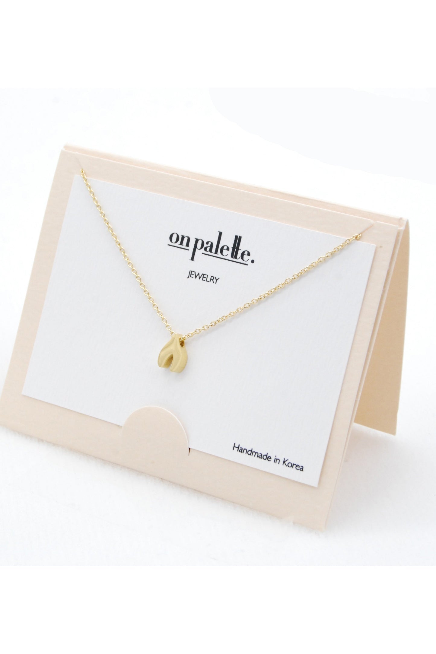 Wishbone Pendant Necklace By DOBBI ( Variety Color Available )